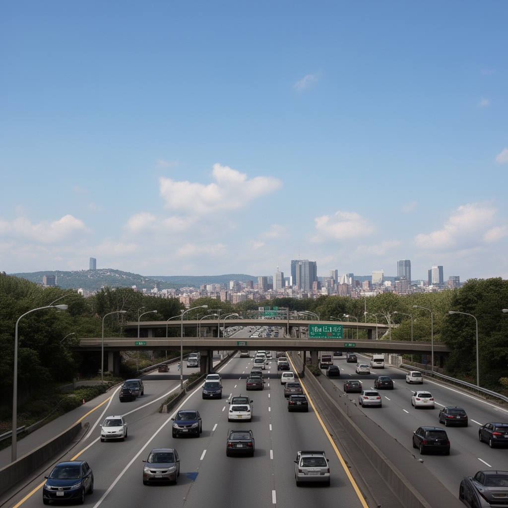 AI-generated illustration of Route 128