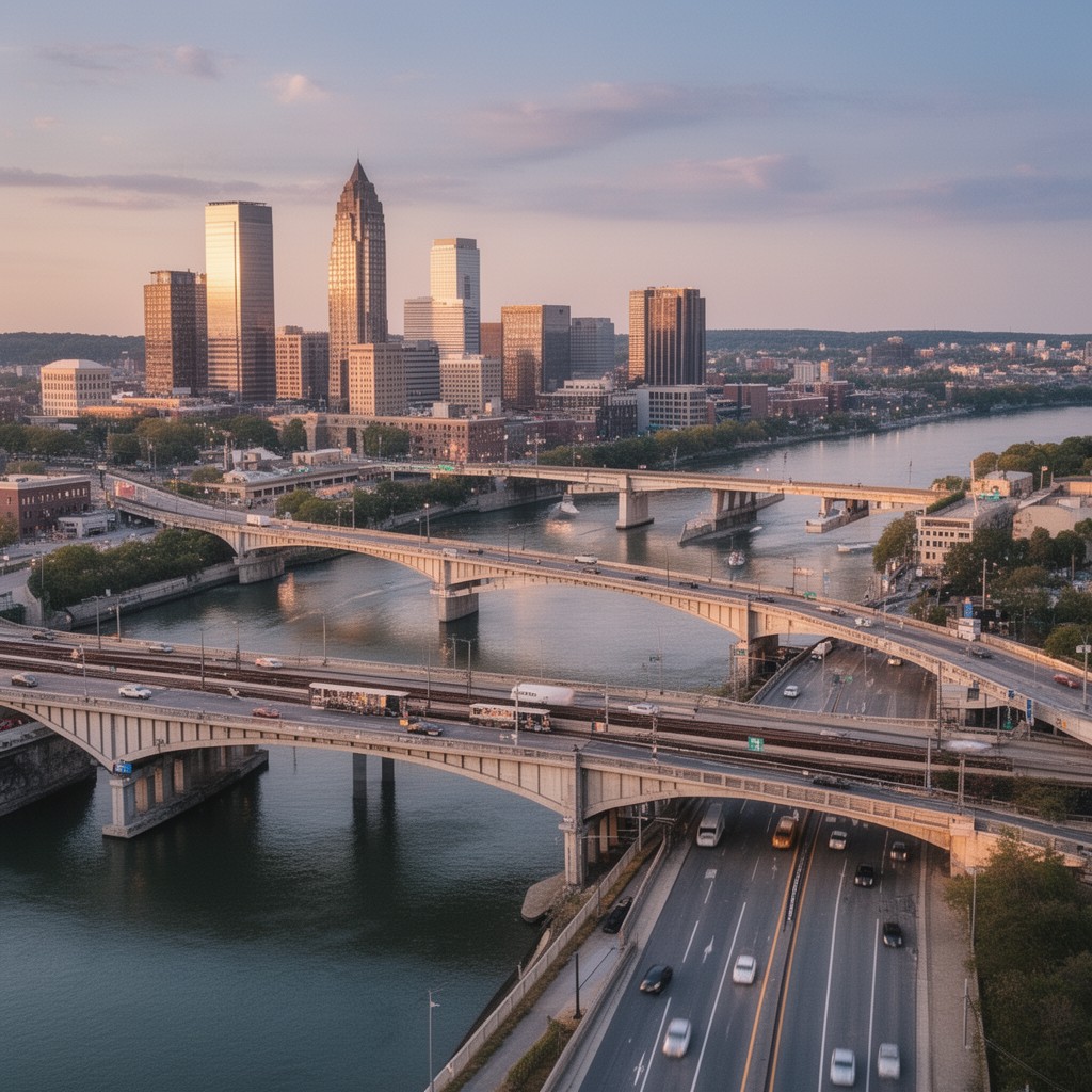 AI-generated illustration of 14th Street Bridge