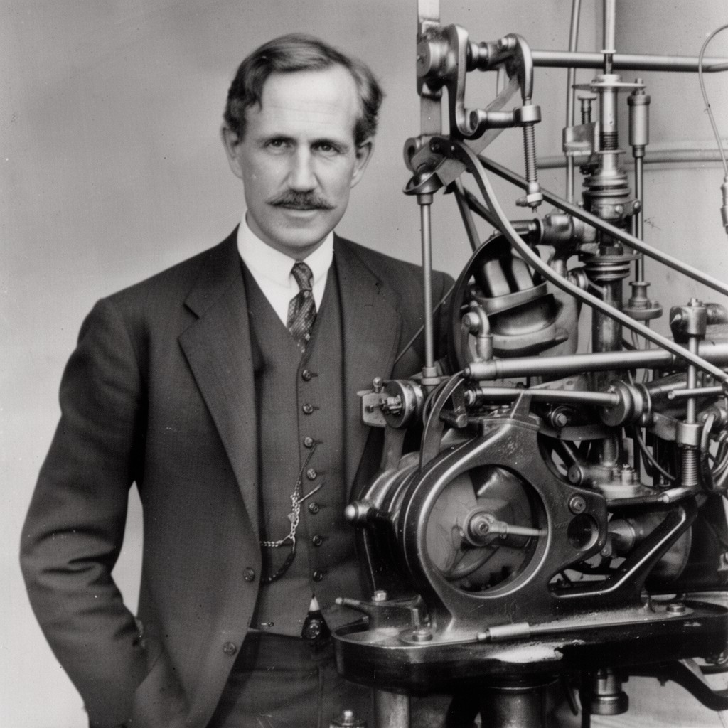 AI-generated illustration of John Edison Sweet