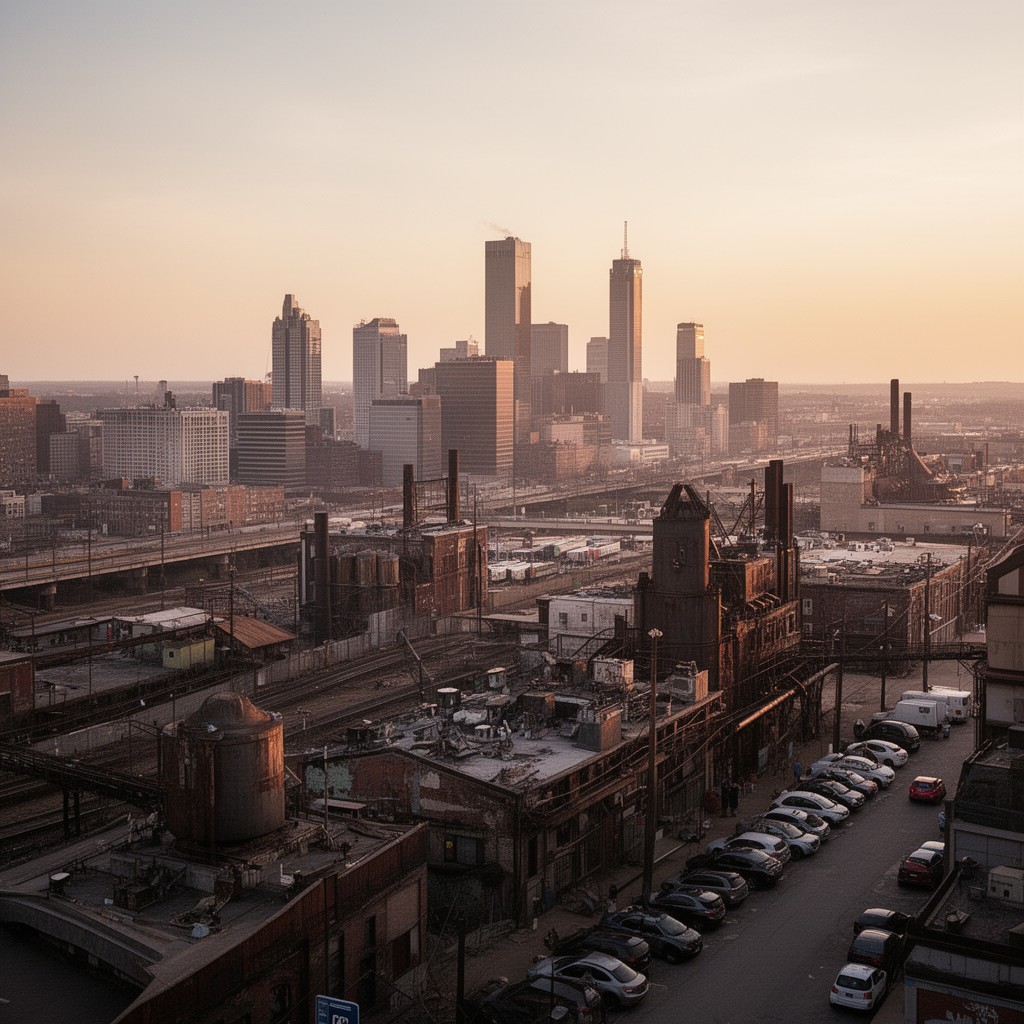 AI-generated illustration of Calumet City, Illinois