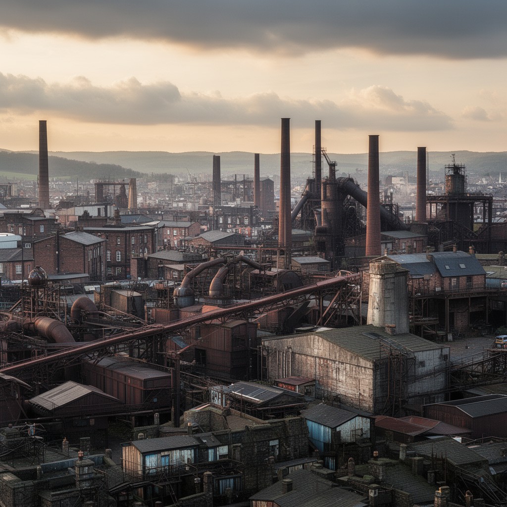 AI-generated illustration of Coatbridge