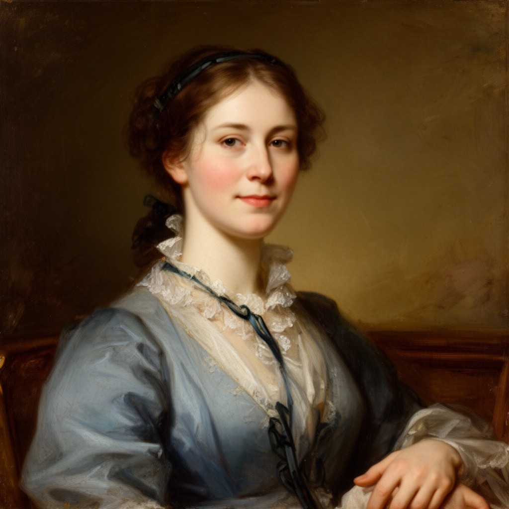 AI-generated illustration of Maria Skerrett