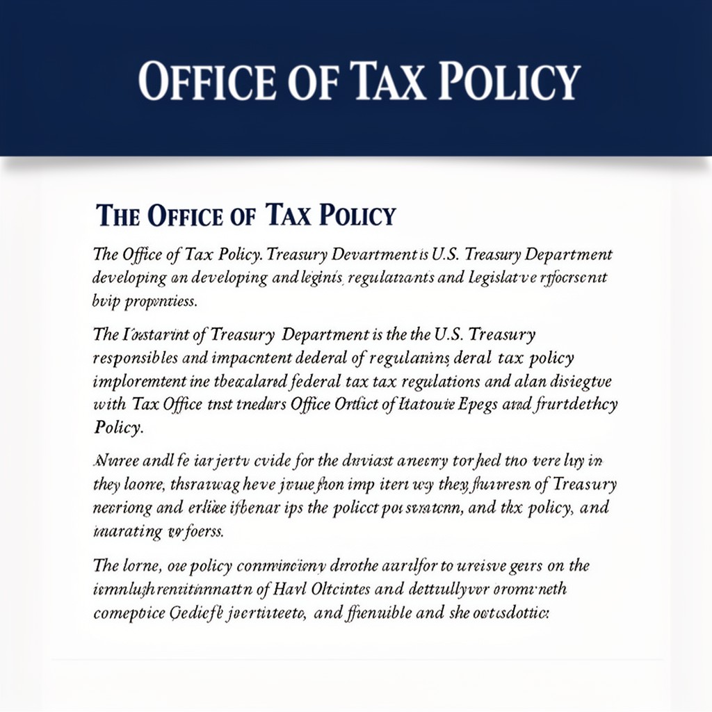 AI-generated illustration of Office of Tax Policy