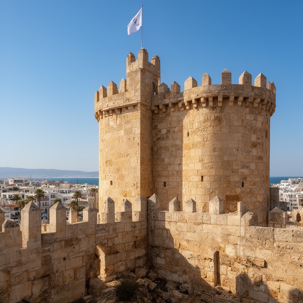 AI-generated illustration of Limassol Castle