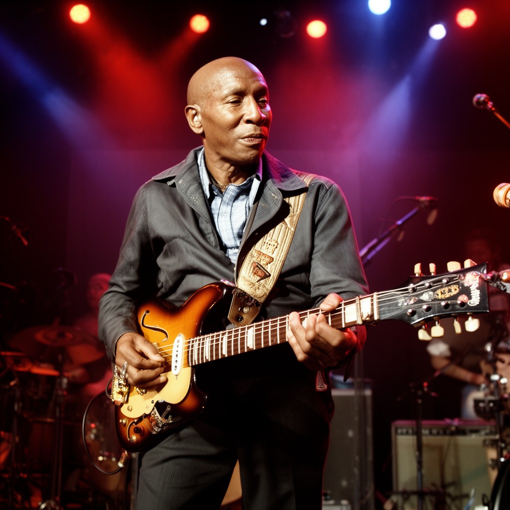 AI-generated illustration of Buddy Guy