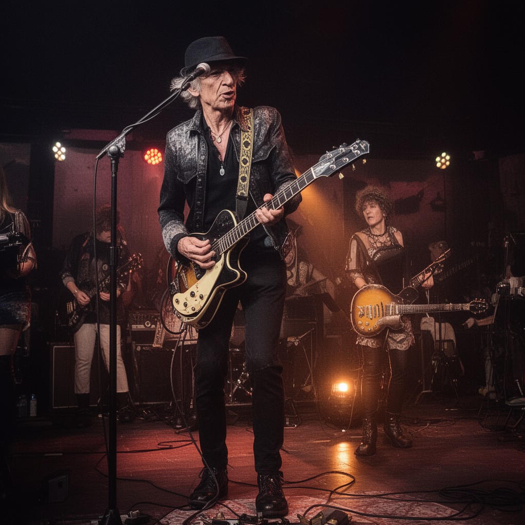 AI-generated illustration of Keith Richards