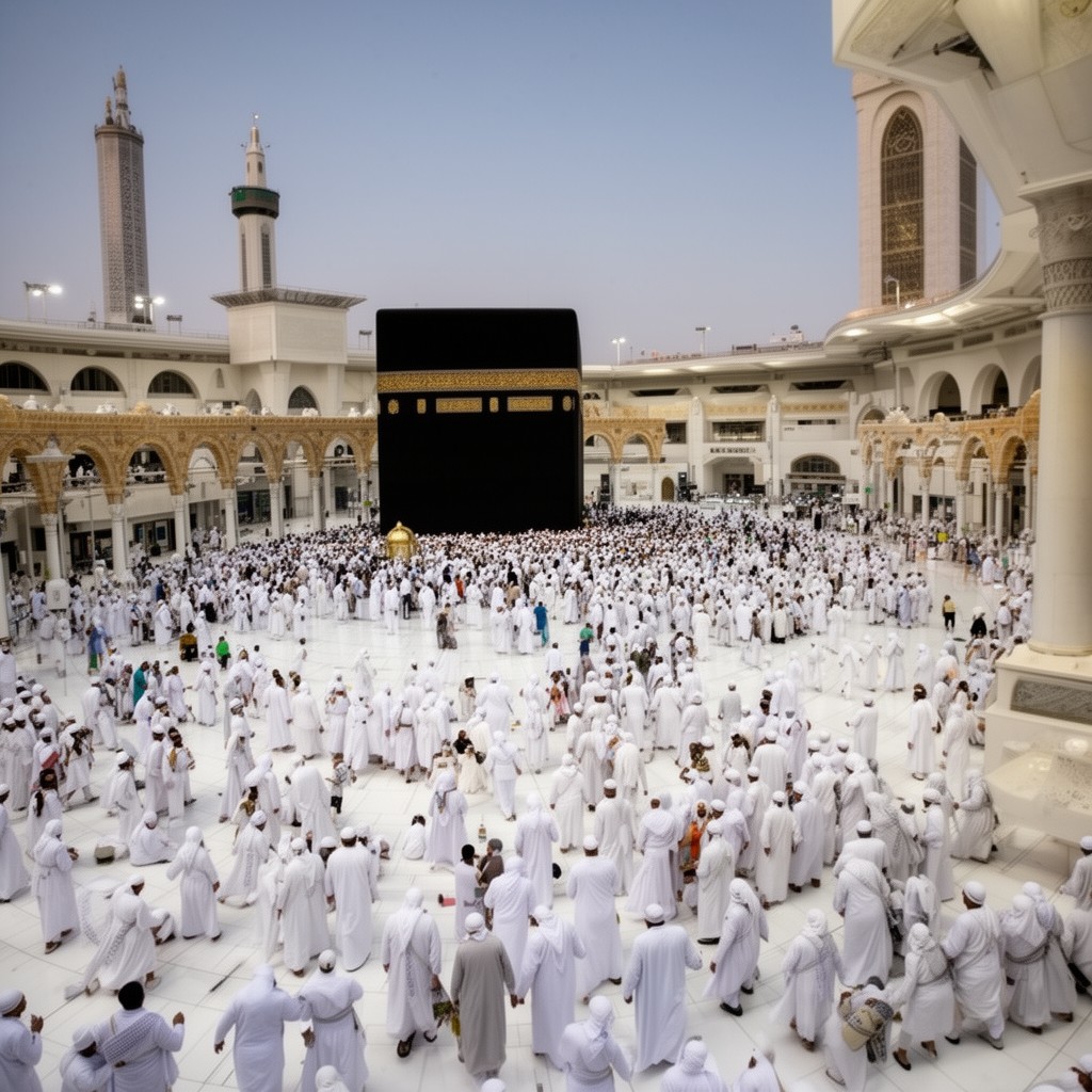AI-generated illustration of Umrah