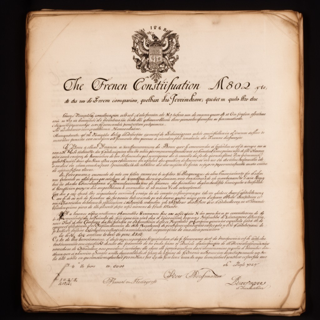 AI-generated illustration of French Constitution of 1802