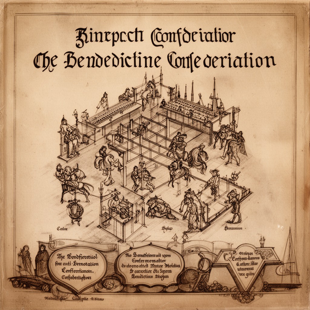 AI-generated illustration of Benedictine Confederation