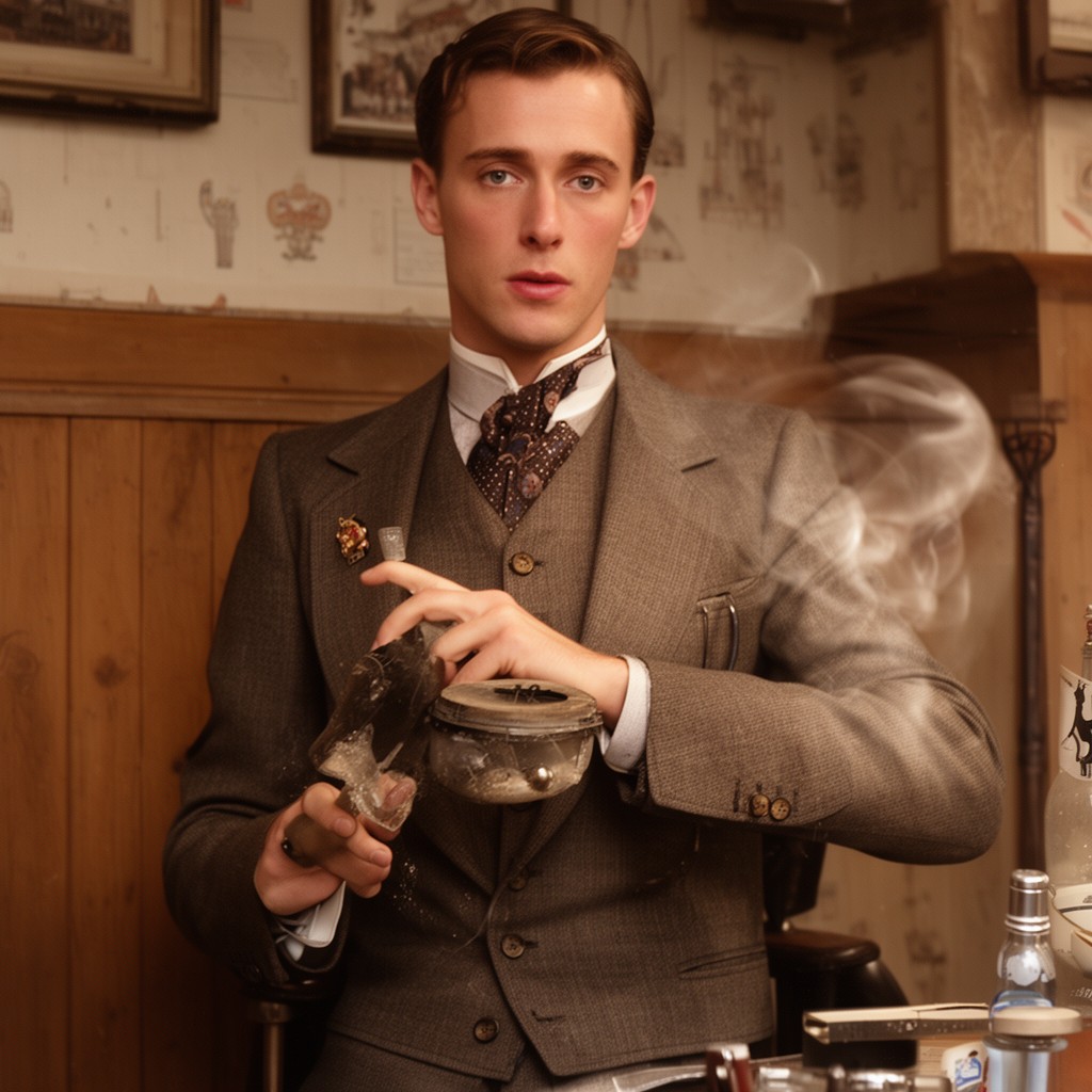 AI-generated illustration of Bertie Wooster