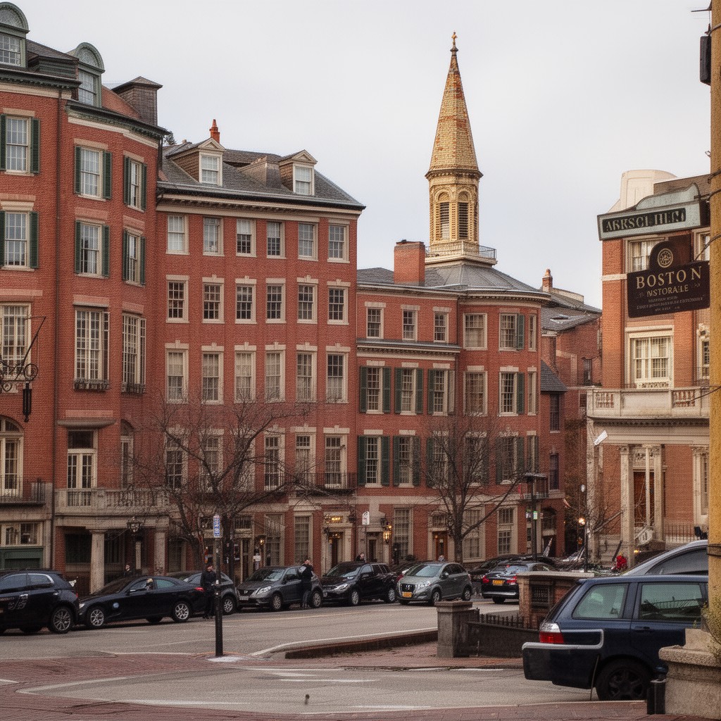 AI-generated illustration of Boston National Historical Park