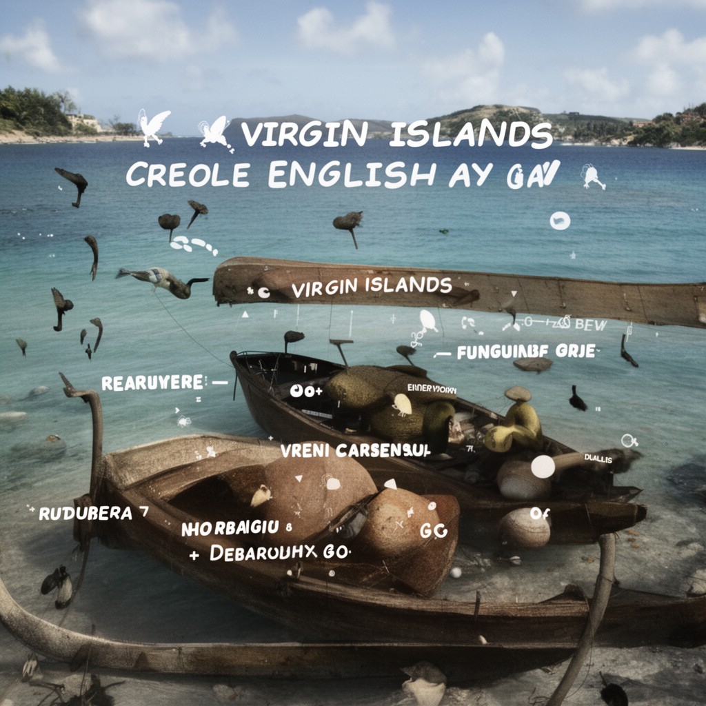 AI-generated illustration of Virgin Islands Creole English