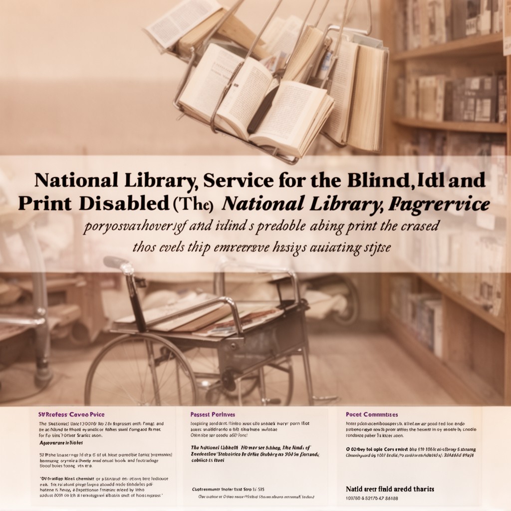 AI-generated illustration of National Library Service for the Blind and Print Disabled
