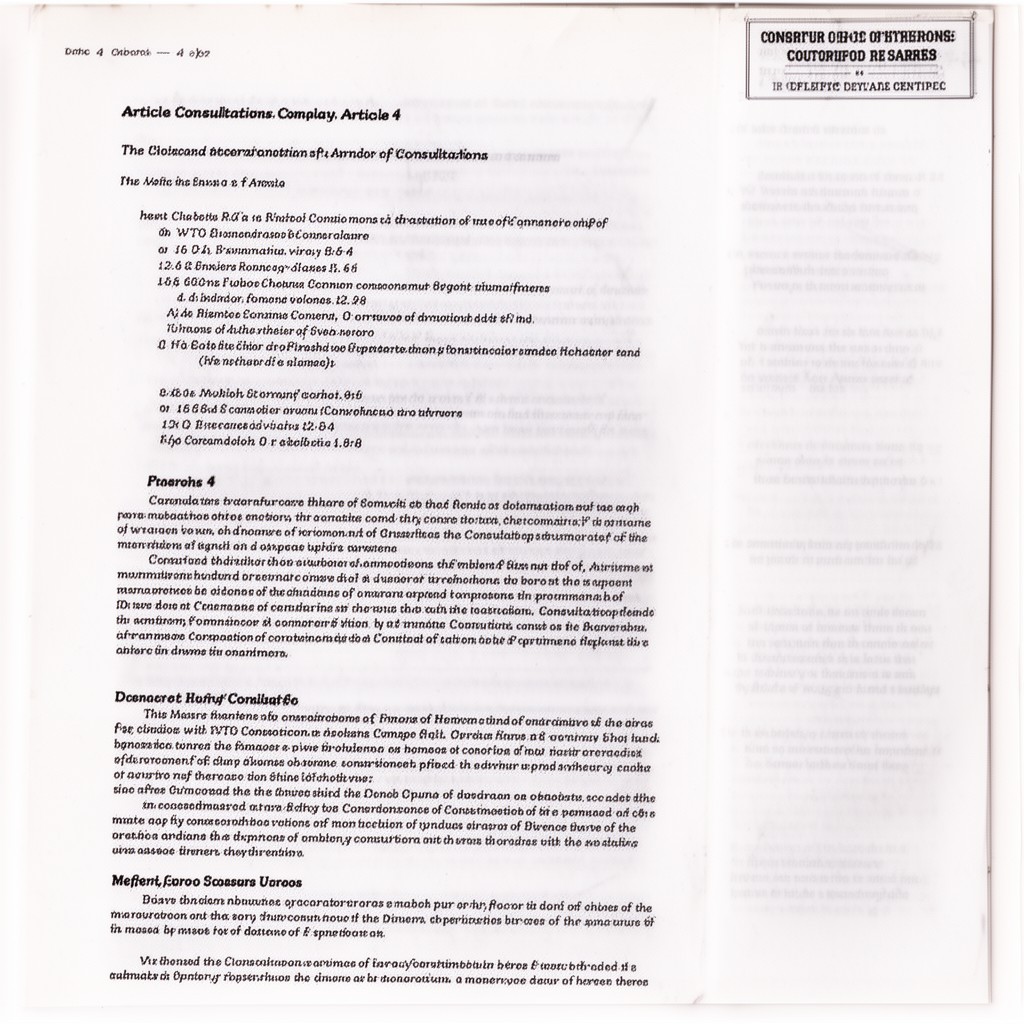 AI-generated illustration of Article 4 (consultations)