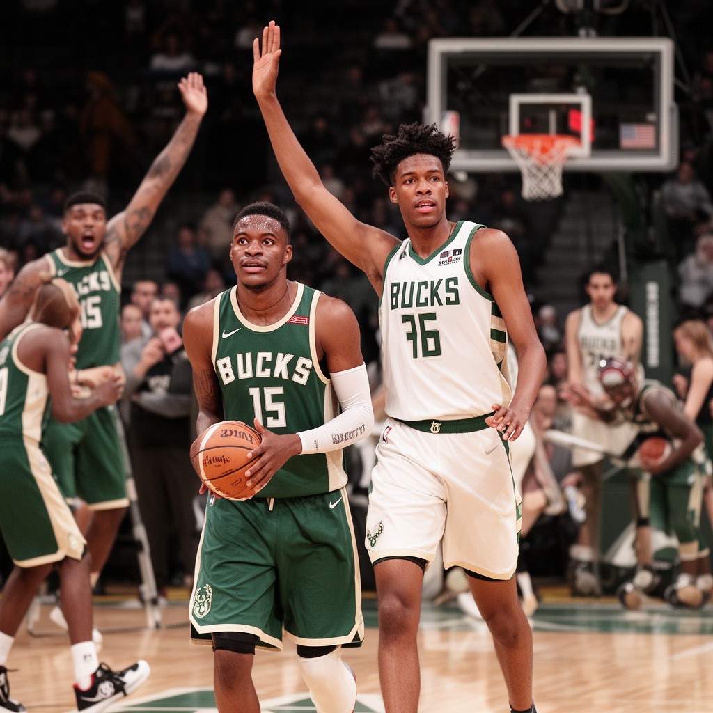 AI-generated illustration of Milwaukee Bucks
