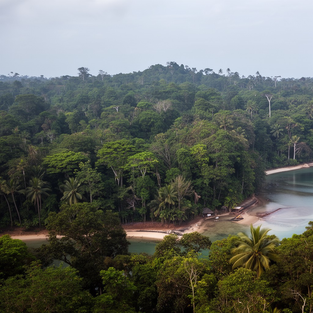 AI-generated illustration of Middle Andaman Island