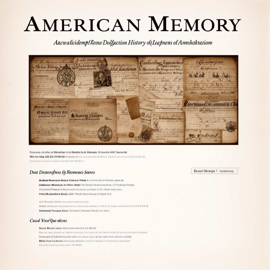 AI-generated illustration of American Memory