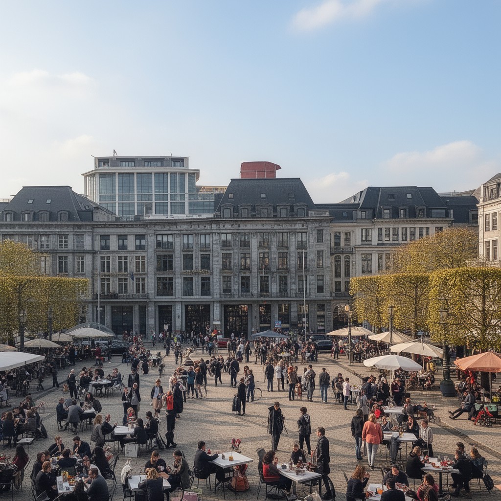 AI-generated illustration of Place du Luxembourg