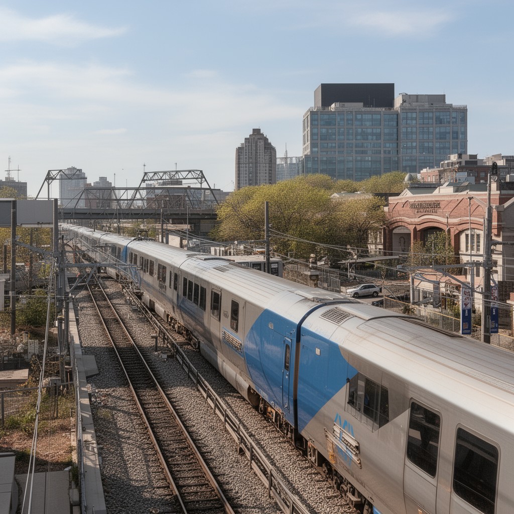 AI-generated illustration of Penn Line