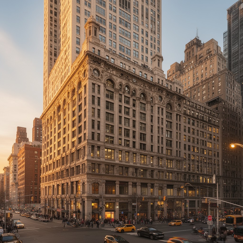 AI-generated illustration of Tribune Building, New York City