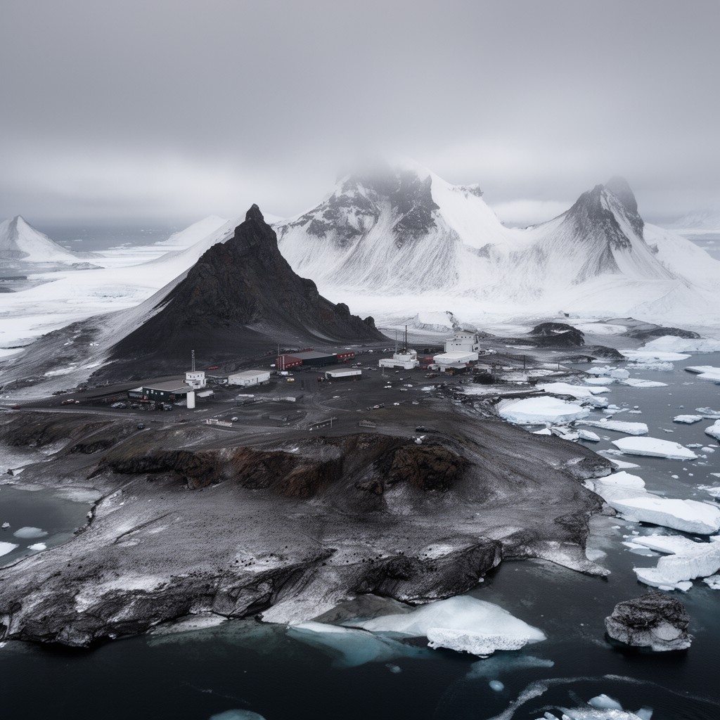 AI-generated illustration of Jan Mayen