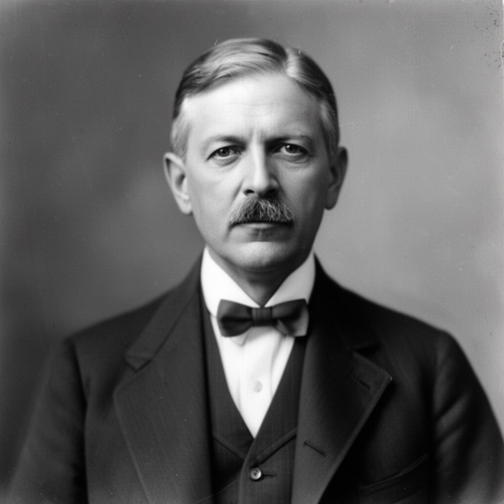 AI-generated illustration of David Lloyd George