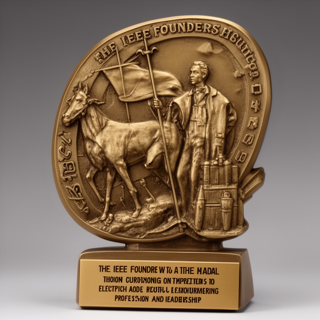 AI-generated illustration of IEEE Founders Medal
