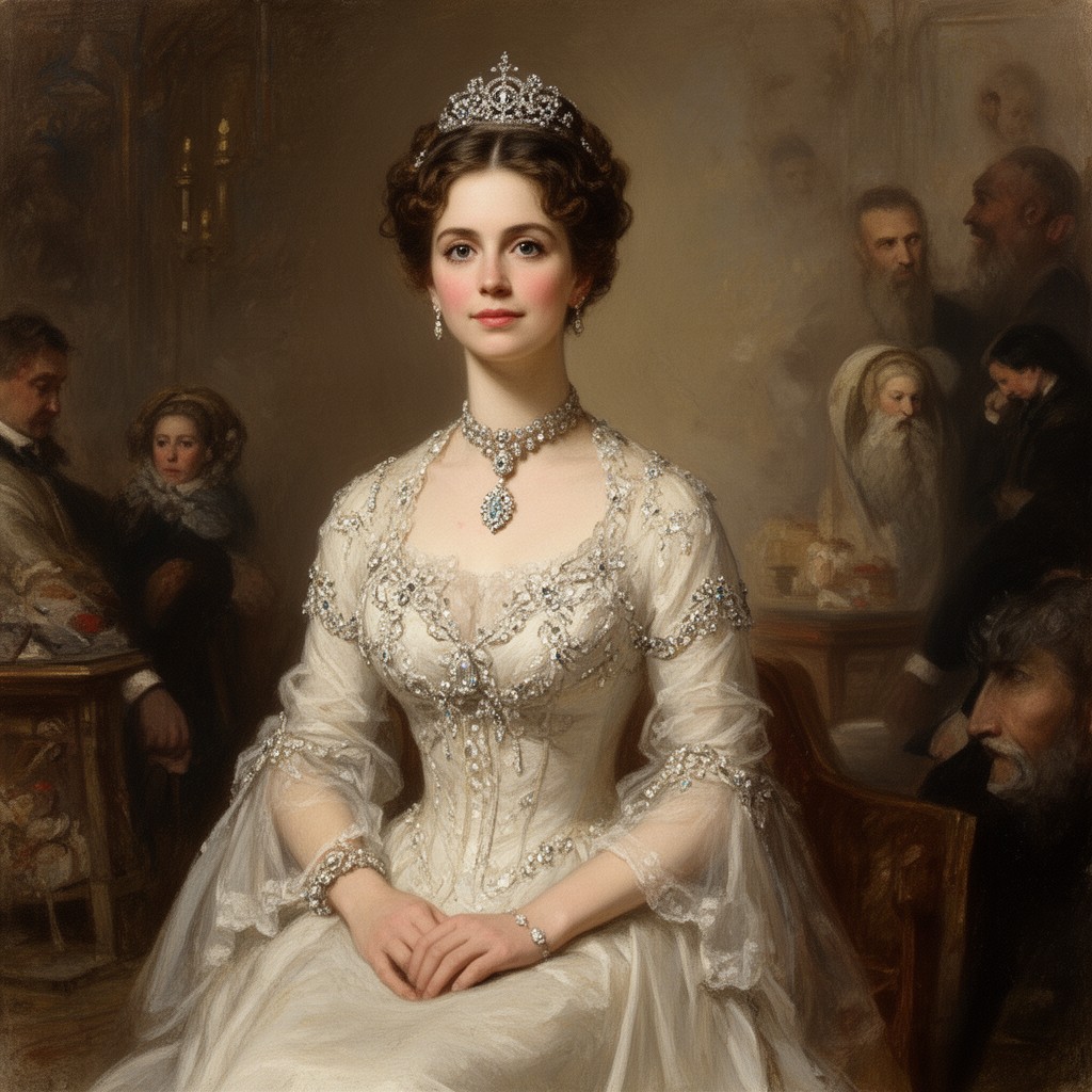 AI-generated illustration of Alix of Hesse and by Rhine
