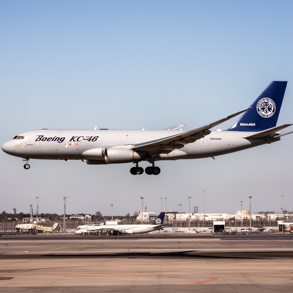 AI-generated illustration of Boeing KC-46 Pegasus