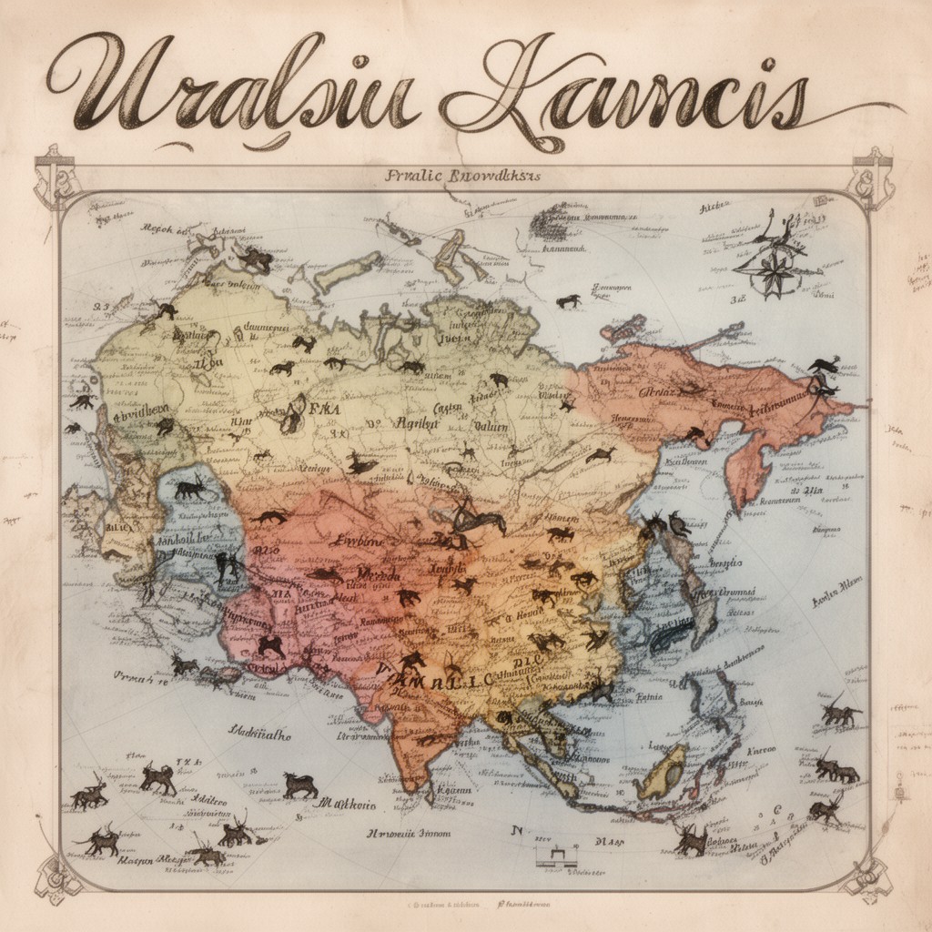 AI-generated illustration of Uralic languages