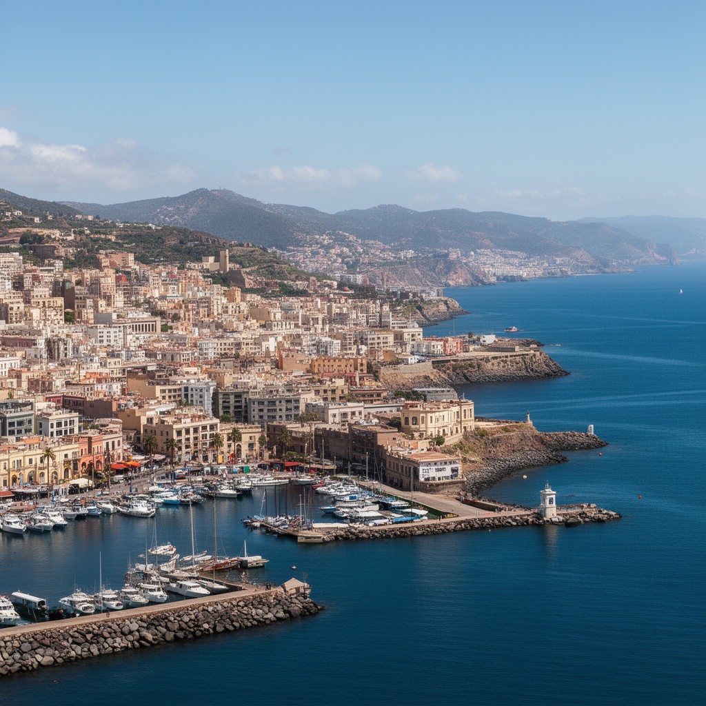 AI-generated illustration of Ceuta