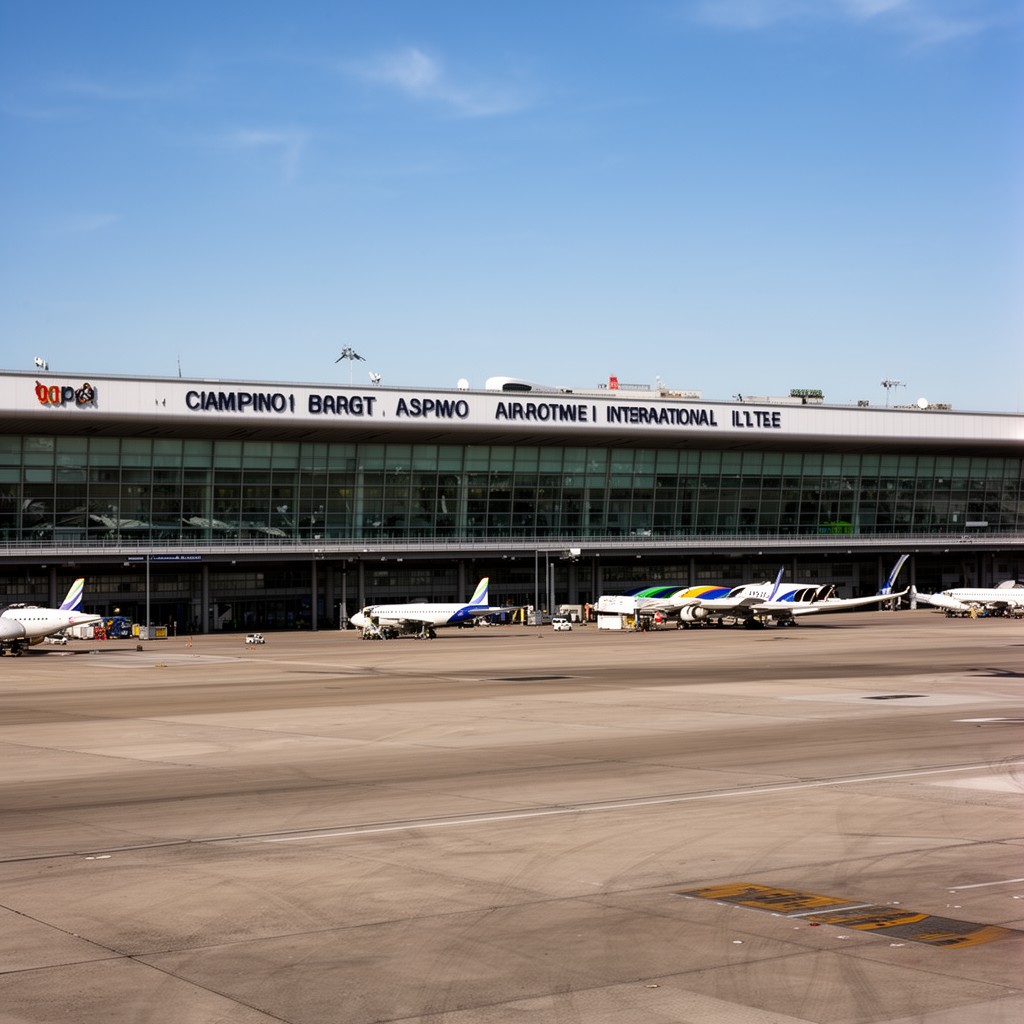 AI-generated illustration of Ciampino–G. B. Pastine International Airport