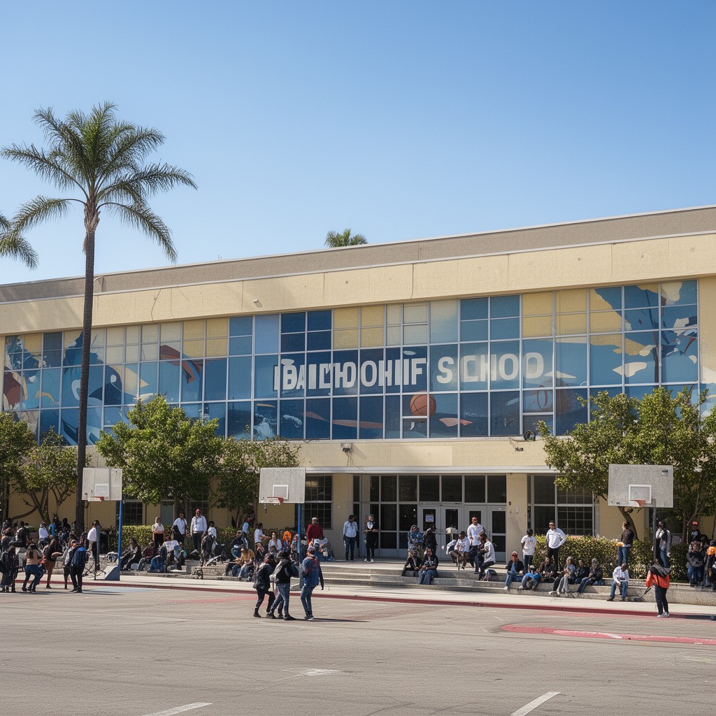 AI-generated illustration of Inglewood High School