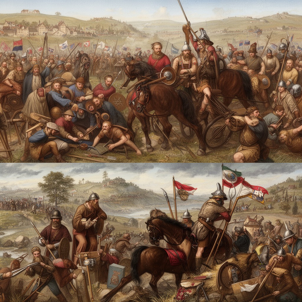 AI-generated illustration of Germanic peoples