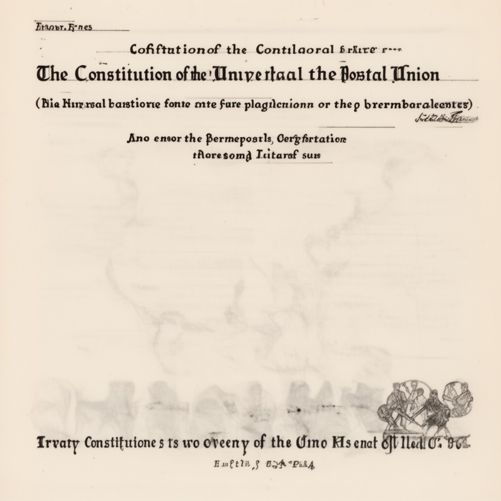 AI-generated illustration of Constitution of the Universal Postal Union
