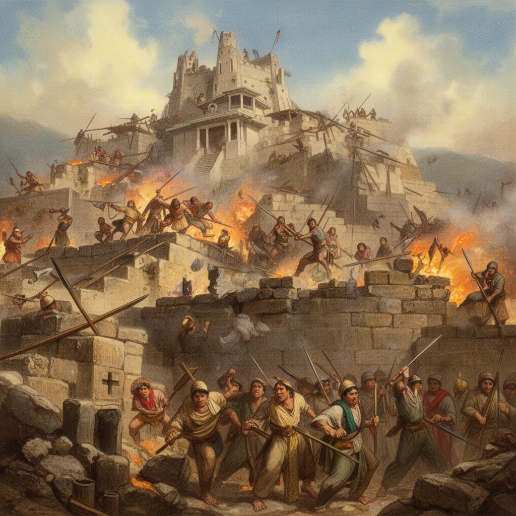 AI-generated illustration of Siege of Cuzco