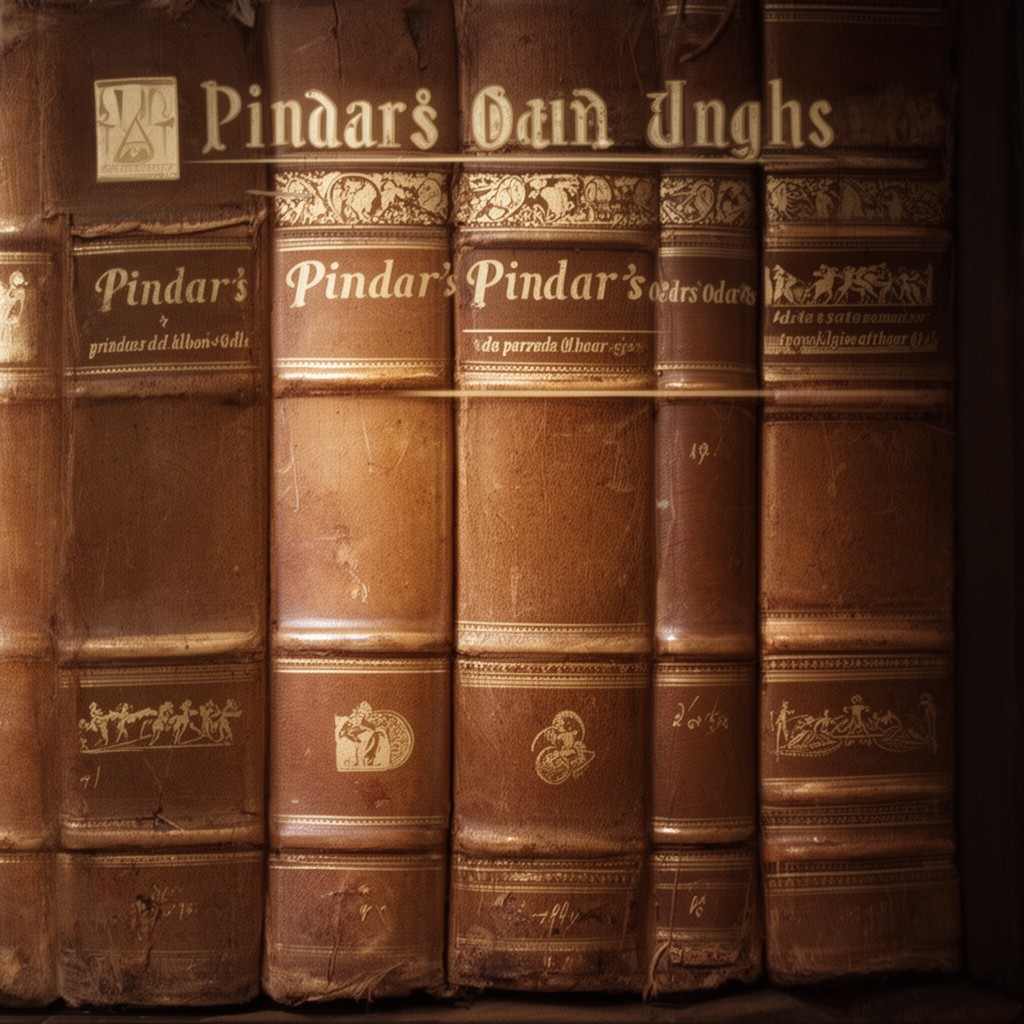 AI-generated illustration of Pindar's odes