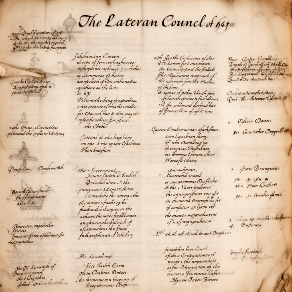 AI-generated illustration of Lateran Council of 649