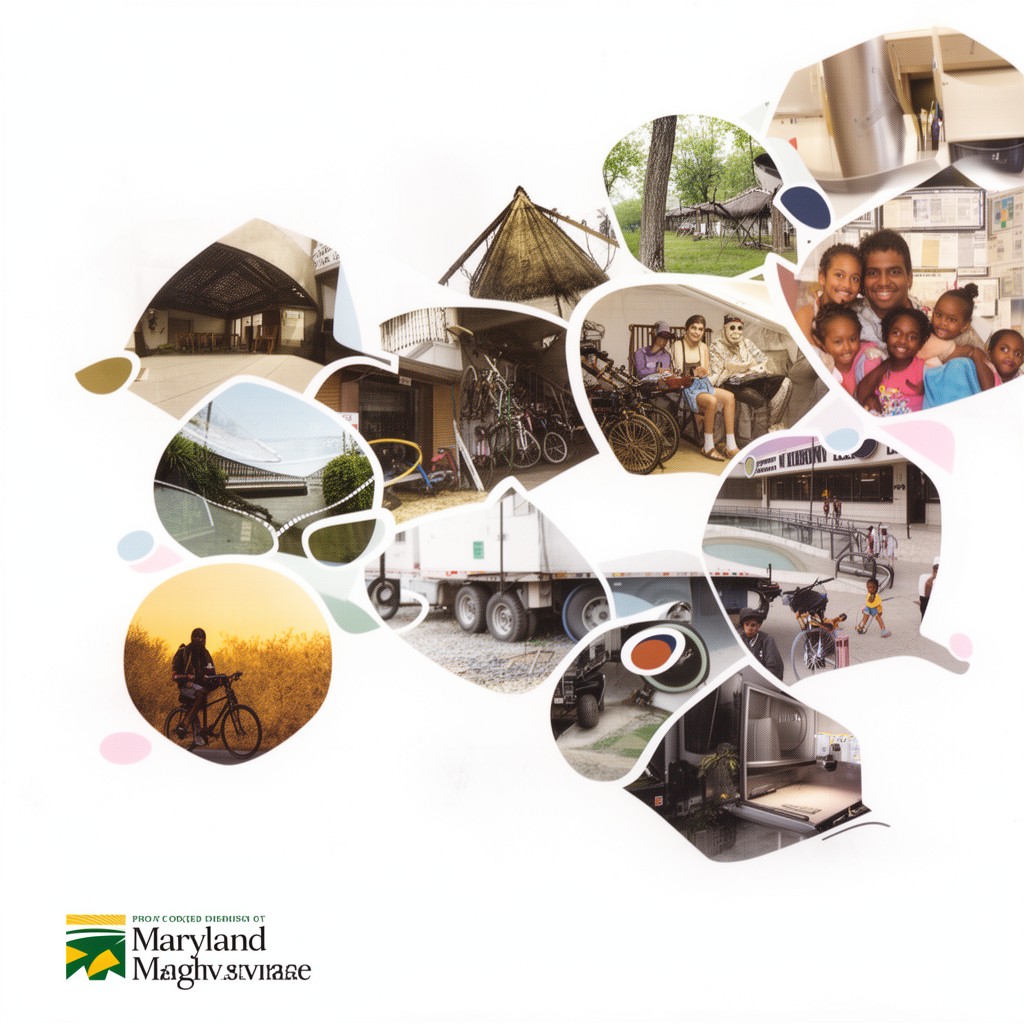 AI-generated illustration of Maryland Department of Human Services
