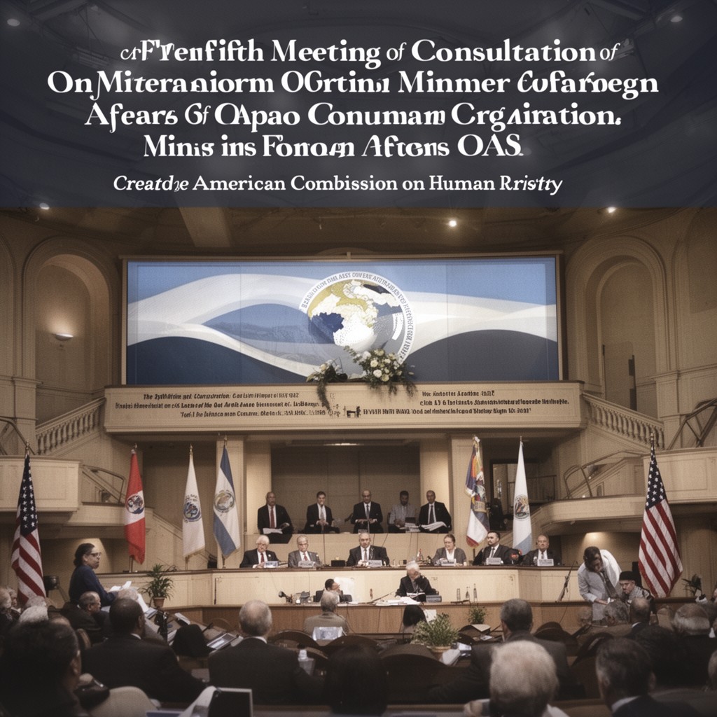 AI-generated illustration of Fifth Meeting of Consultation of Ministers of Foreign Affairs of the OAS