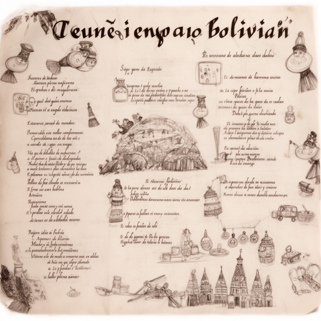 AI-generated illustration of Bolivian Spanish