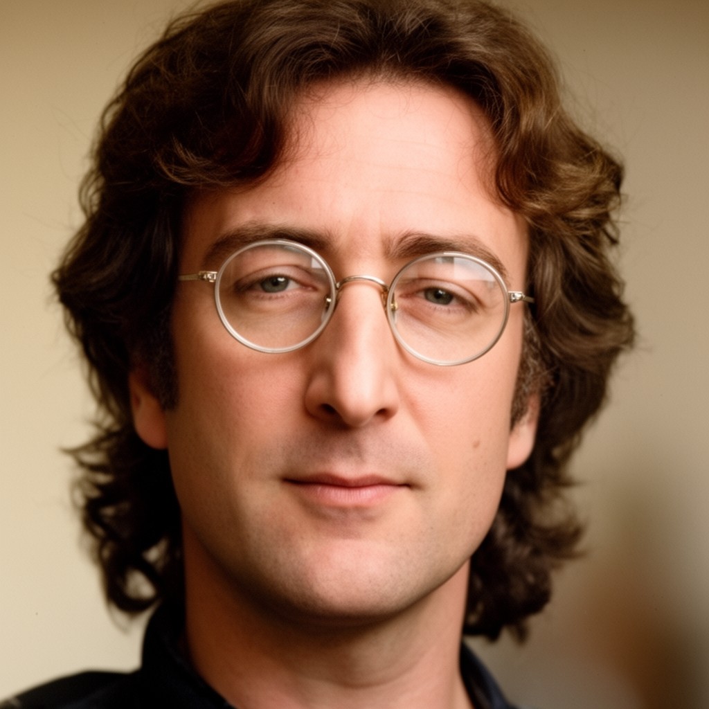 AI-generated illustration of John Lennon