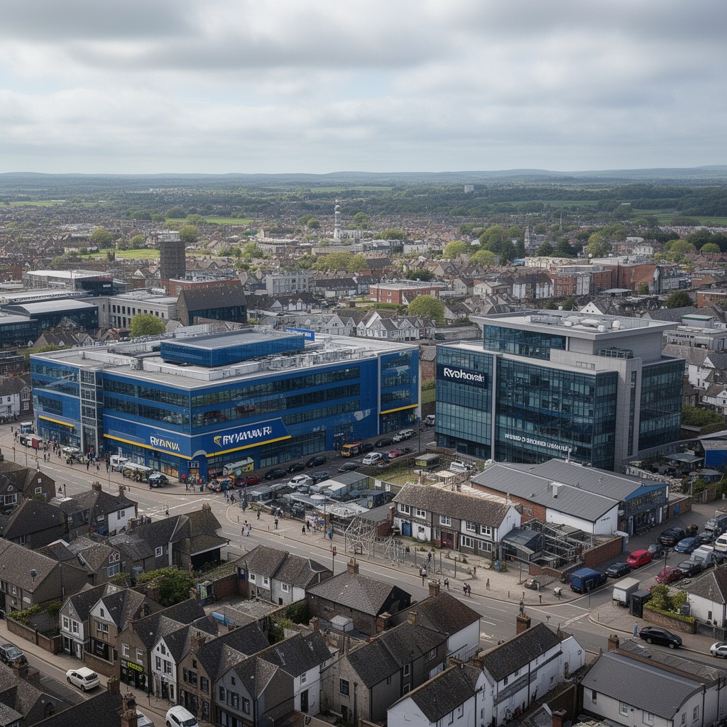 AI-generated illustration of Swords, County Dublin, Ireland