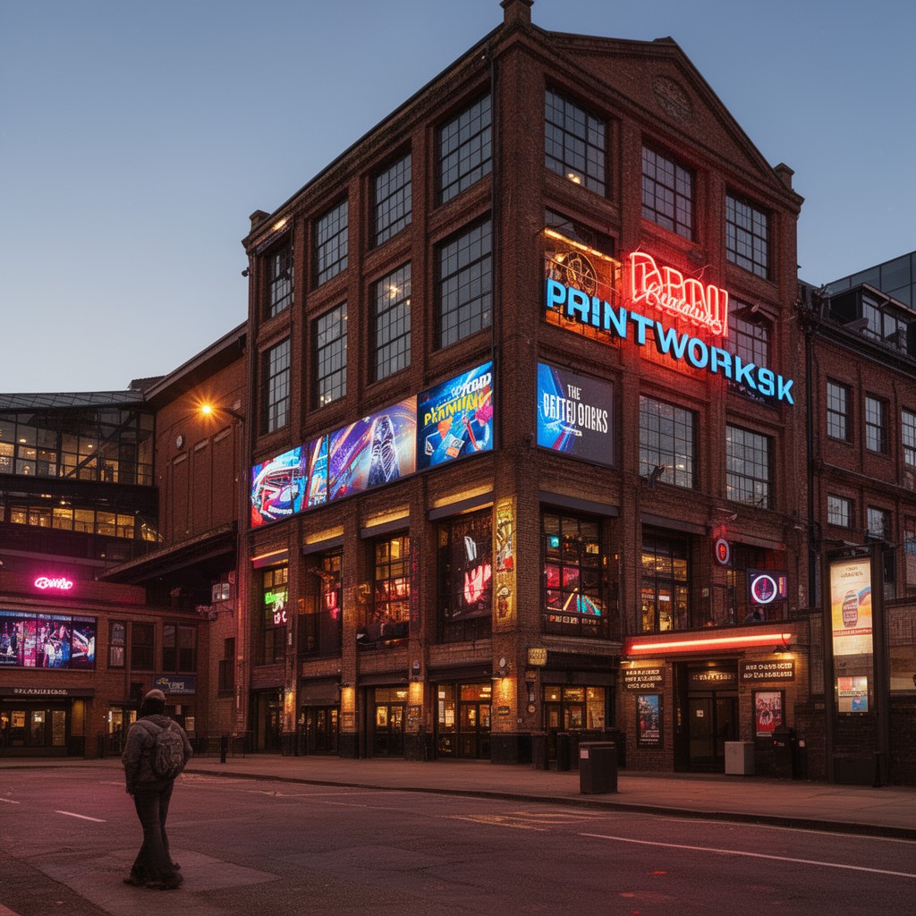 AI-generated illustration of The Printworks