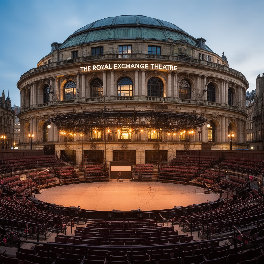 AI-generated illustration of Royal Exchange Theatre