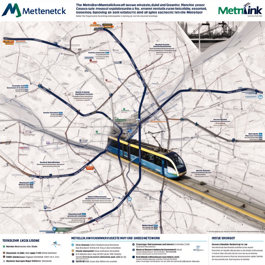 AI-generated illustration of Metrolink tram network