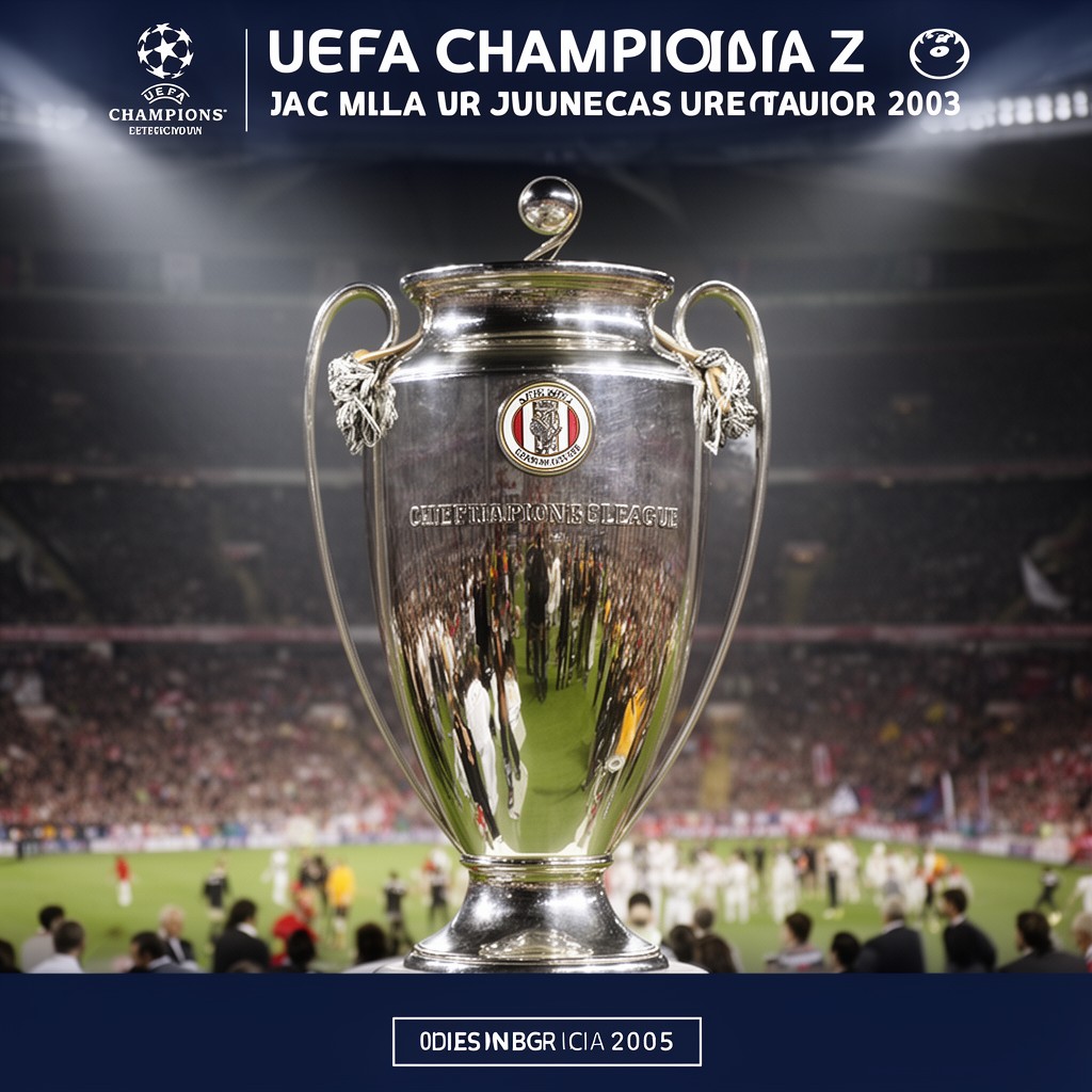 AI-generated illustration of 2003 UEFA Champions League Final