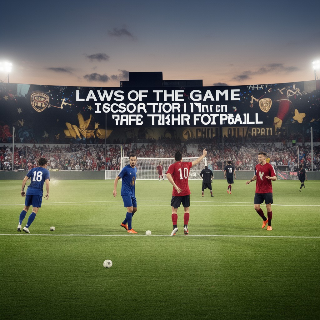 AI-generated illustration of Laws of the Game of association football