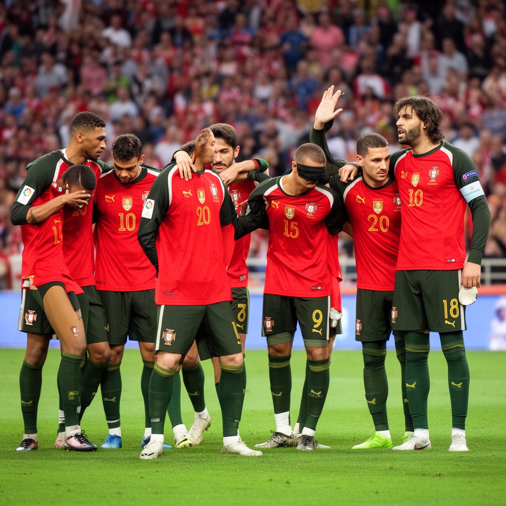 AI-generated illustration of Portugal national football team