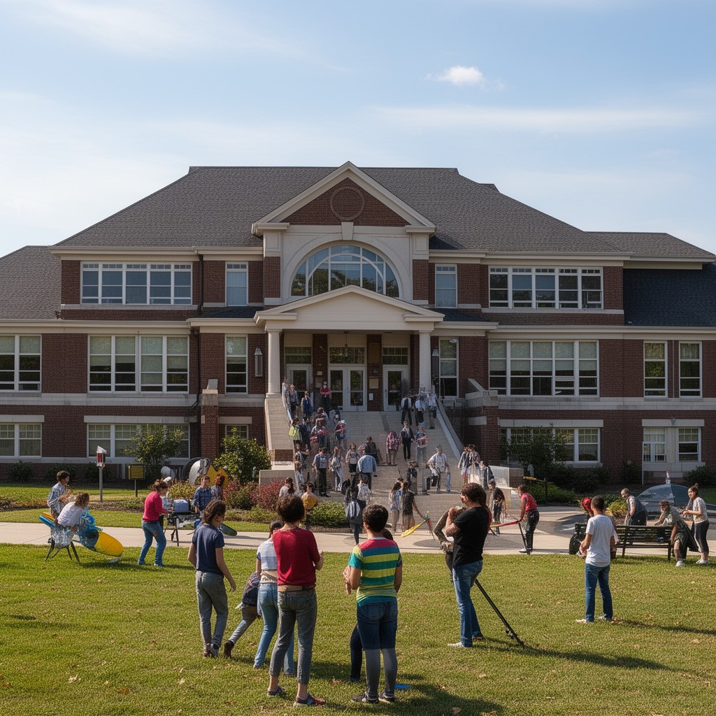 AI-generated illustration of Zionsville Community High School